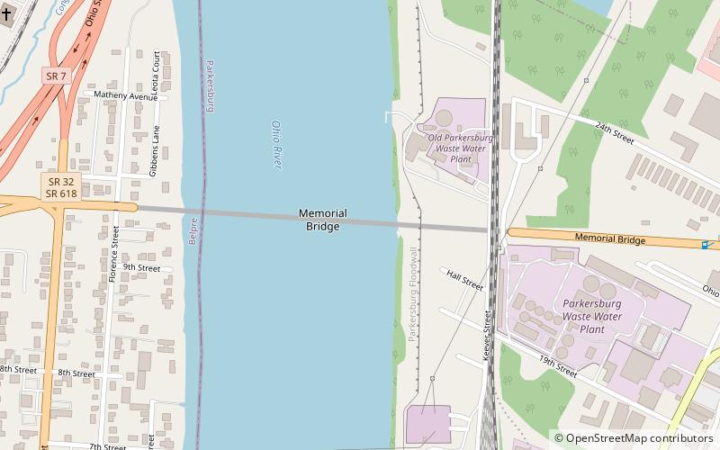 Memorial Bridge location map