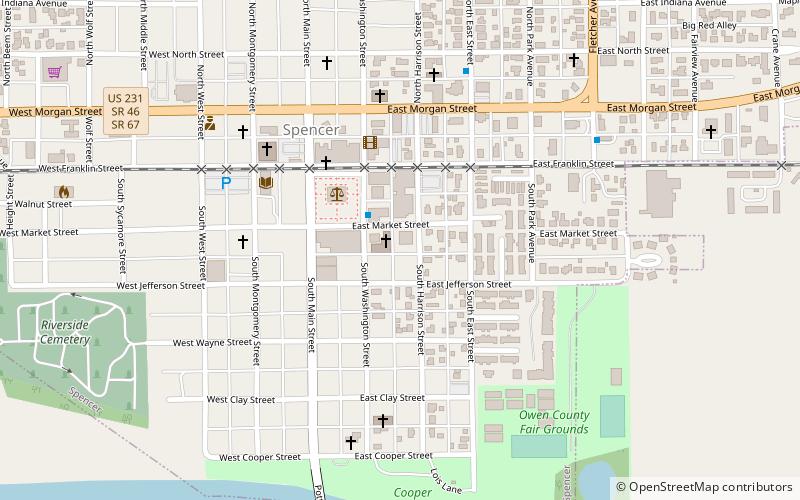 Spencer Public Library location map