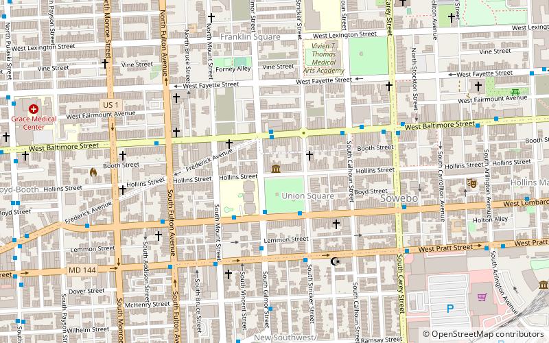 H. L. Mencken House location map