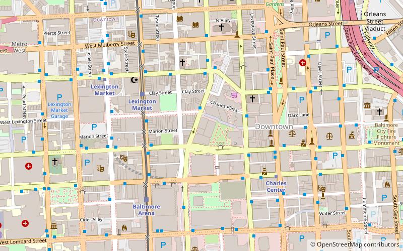 Baltimore Gas and Electric Company Building location map