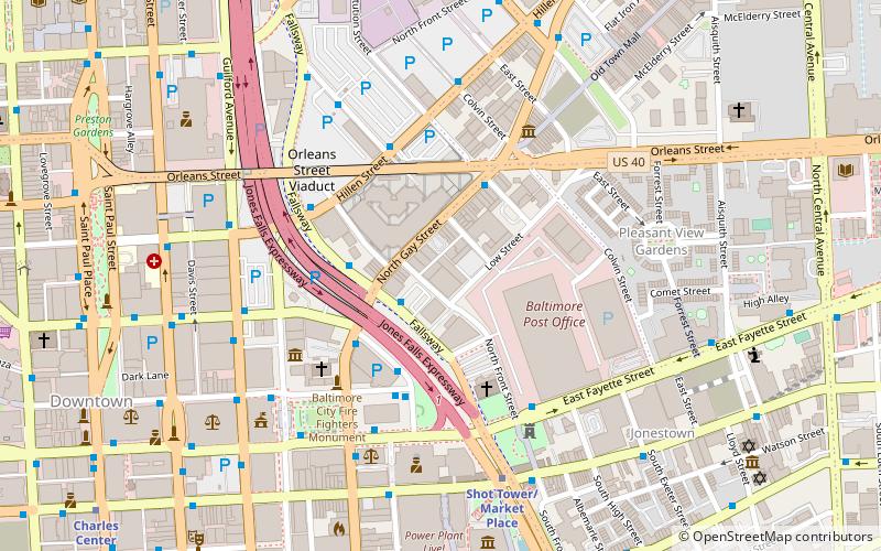 Gay Street Historic District location map