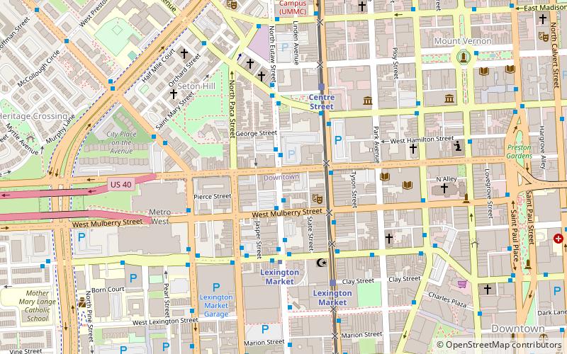 Old Baltimore College of Dental Surgery location map