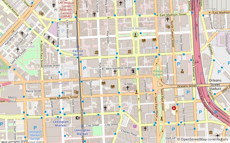 Franklin Street Presbyterian Church and Parsonage location map