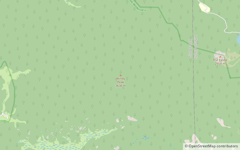 windy peak area salvaje arroyo lost location map