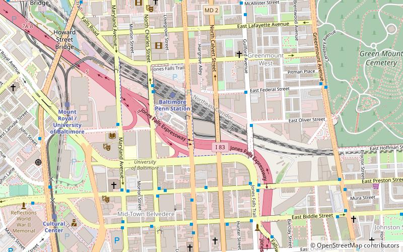 United States Parcel Post Station location map