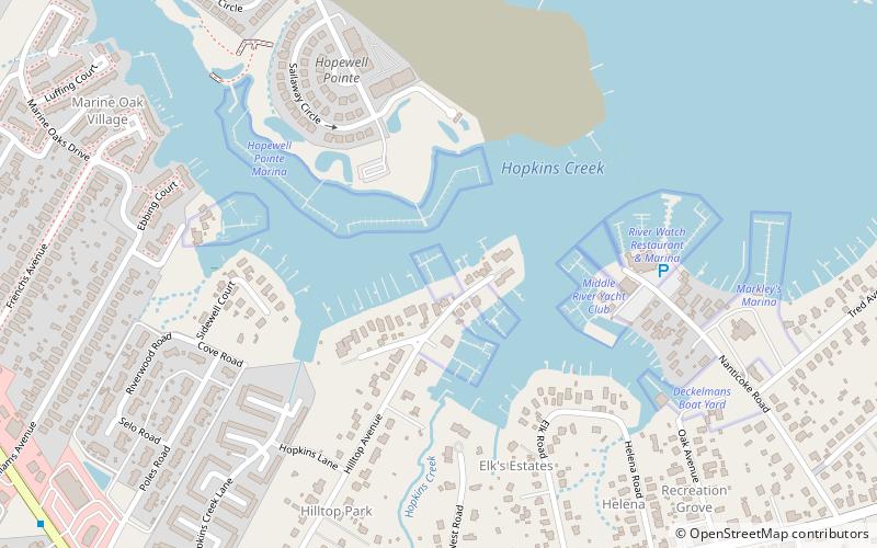 Hilltop Marina location map