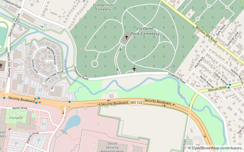Lorraine Park Cemetery location map