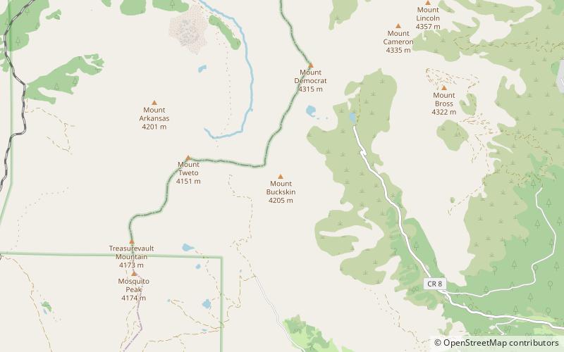 Mount Buckskin location map