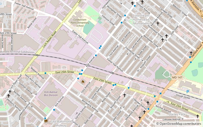 Coca-Cola Bottling Company of Baltimore Building location map