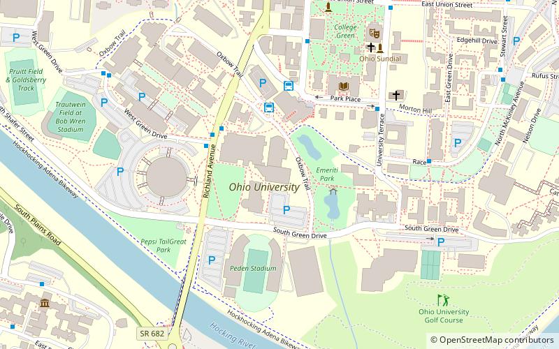 ohio university aquatic center athens location map