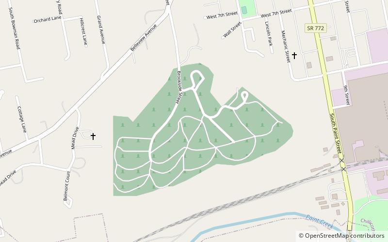 Grandview Cemetery location map