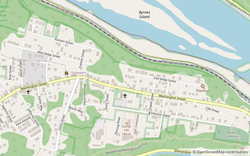 District historique d'Harpers Ferry location map