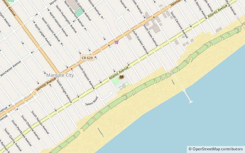 Margate City Public Library location map
