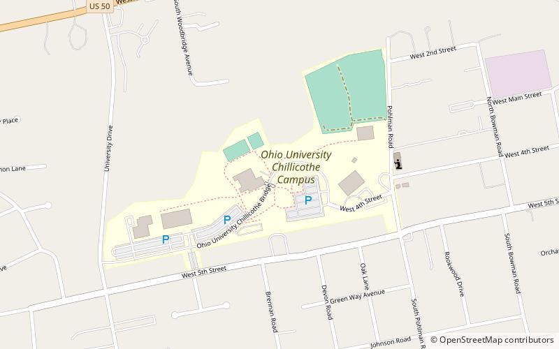 Ohio University – Chillicothe location map