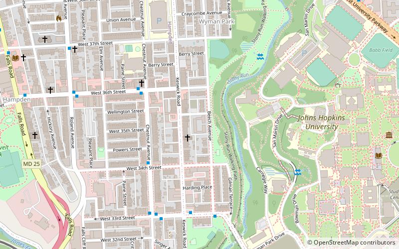 Wyman Park location map