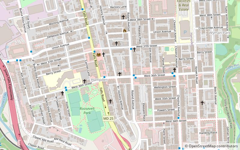 Grace-Hampden Methodist Episcopal Church location map