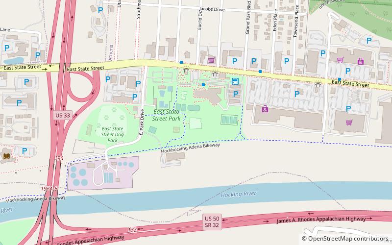 Athens Skate Park location map