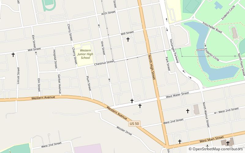 Vanmeter Church Street House location map