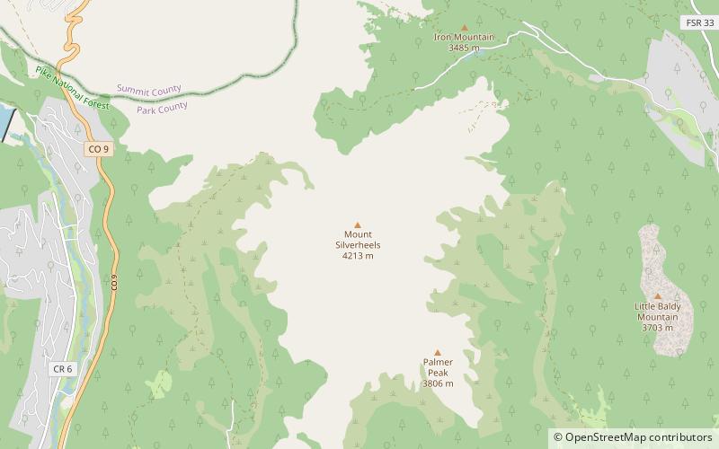 Mount Silverheels location map