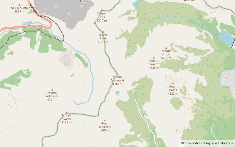 Mount Democrat location map