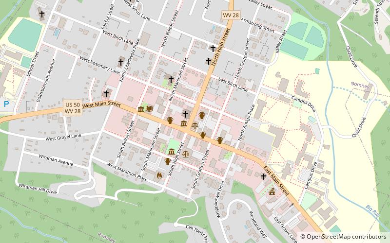 Hampshire County Courthouse location map