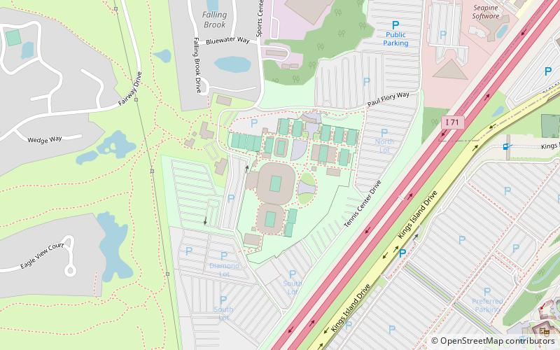 Lindner Family Tennis Center location map