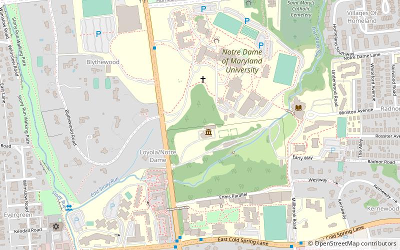 Loyola-Notre Dame location map