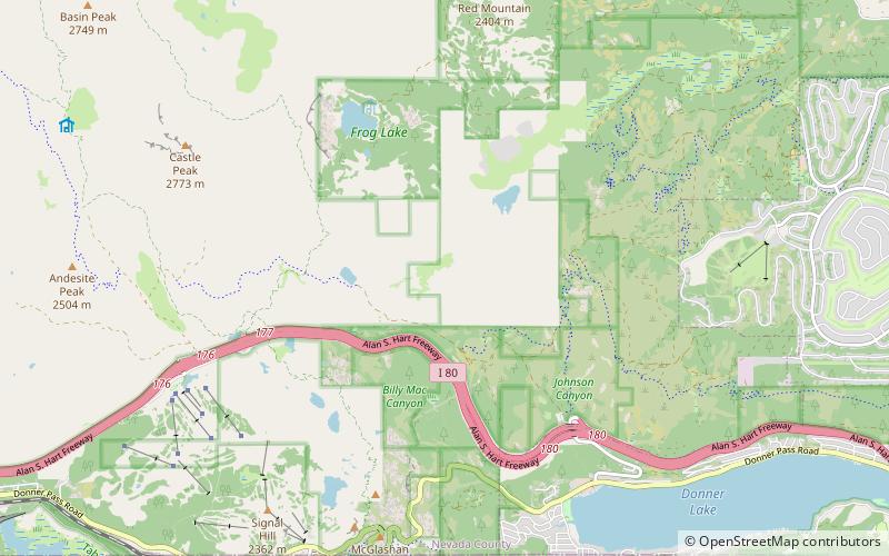 horse range tahoe national forest location map