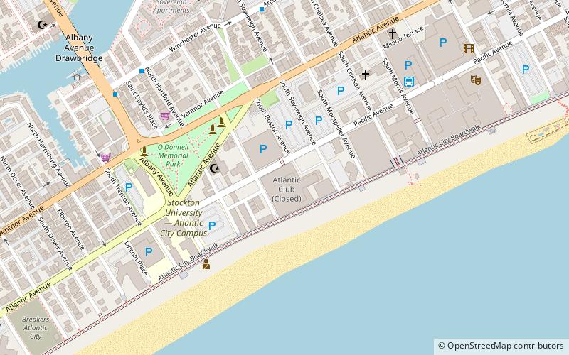 Golden Nugget Atlantic City location map
