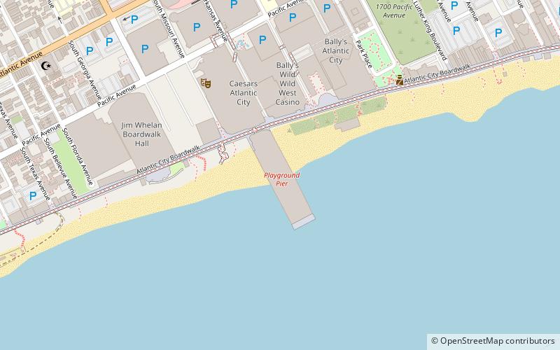 The Pier Shops at Caesars location map