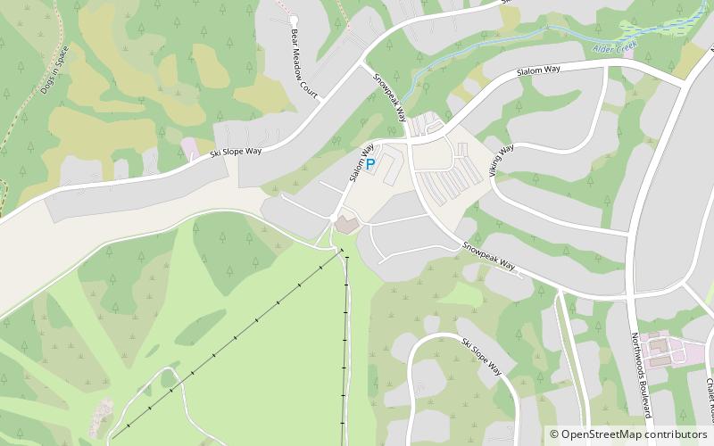 Tahoe Donner Downhill location map