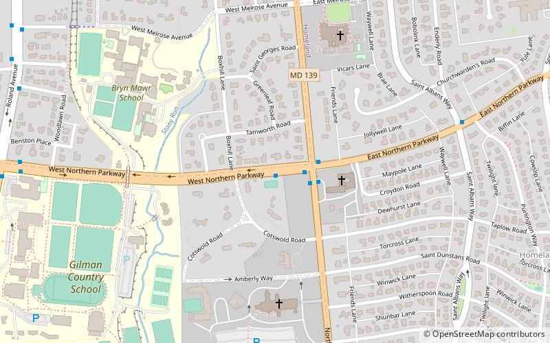 northern parkway baltimore location map