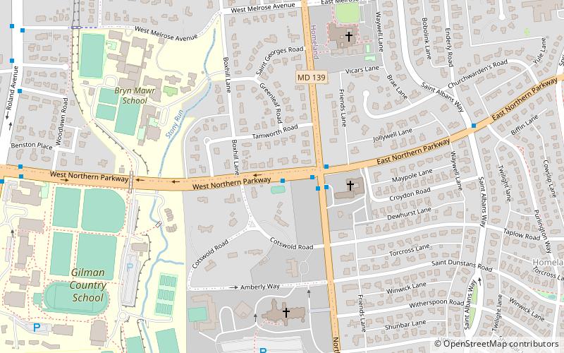 Northern Parkway location map