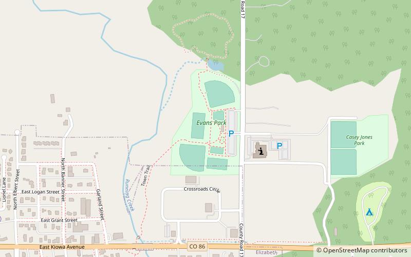 Evans Park location map