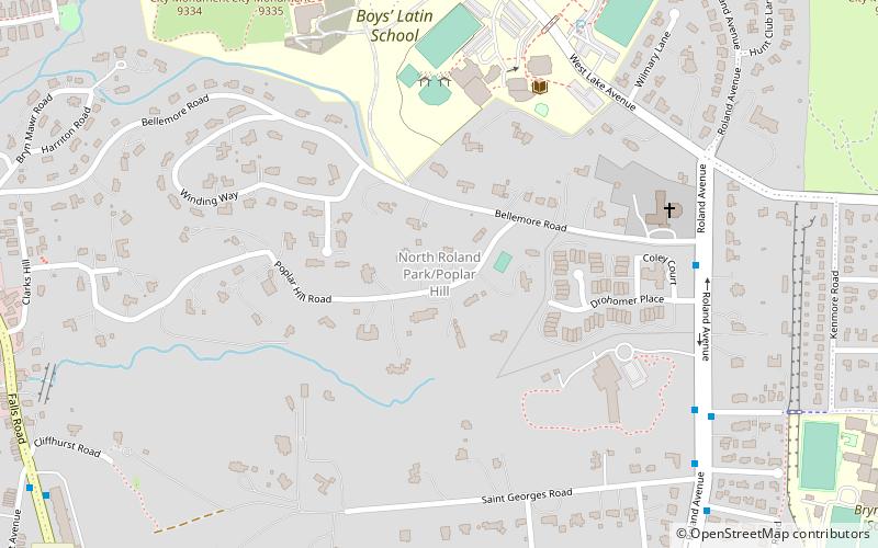 new north roland park poplar hill baltimore location map