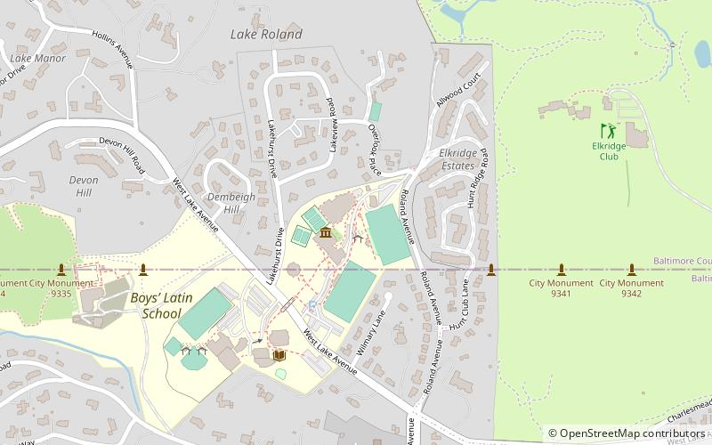 Boys' Latin School of Maryland location map