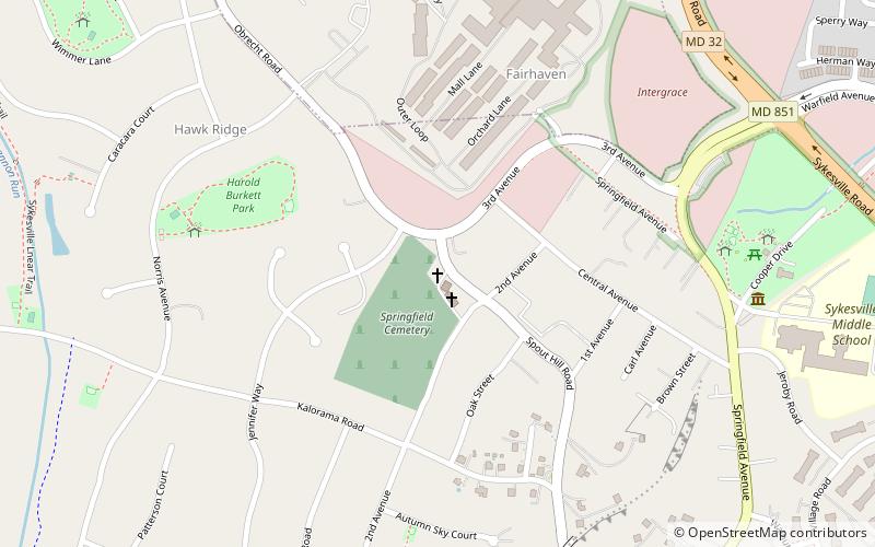 Springfield Presbyterian Church location map