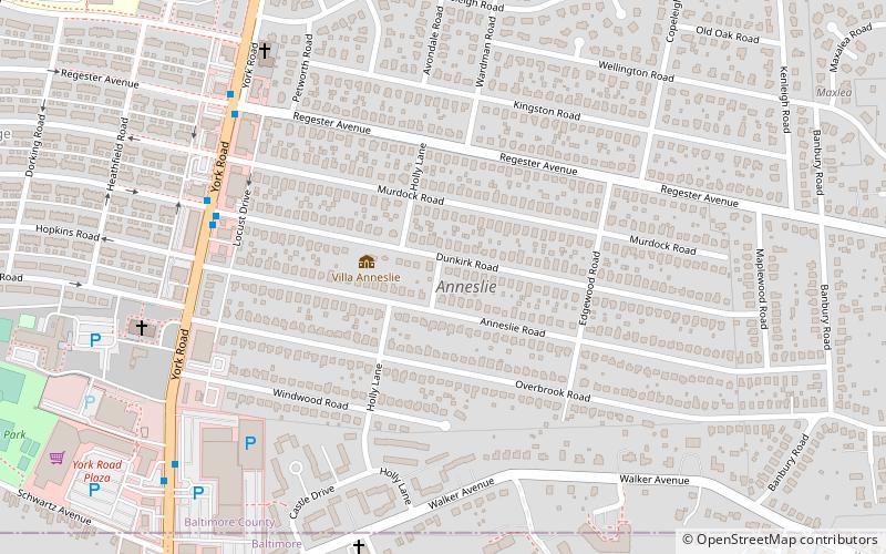 Anneslie Historic District location map