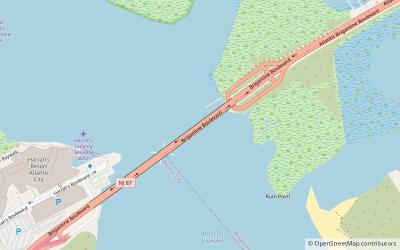 Brigantine Bridge location map