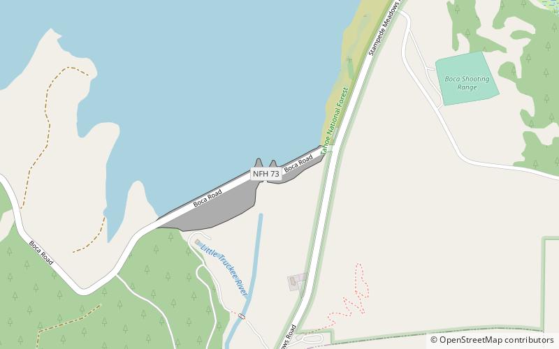 Boca Dam location map