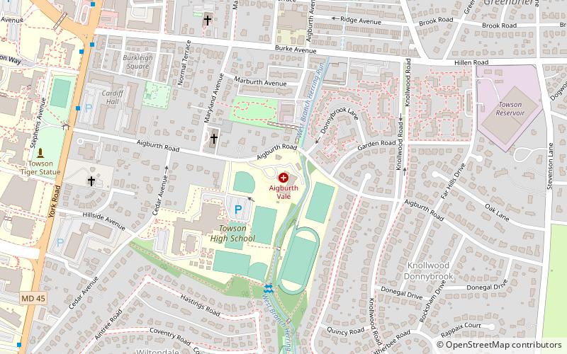 aigburth vale towson location map