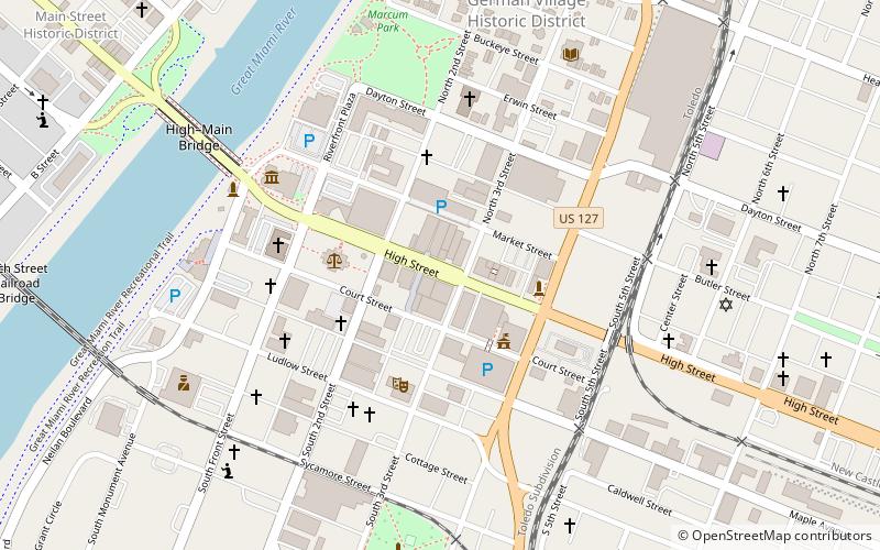 Dixon-Globe Opera House-Robinson-Schwenn Building location map