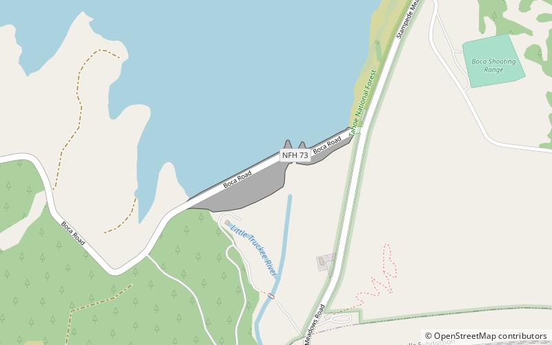 Boca Reservoir location map