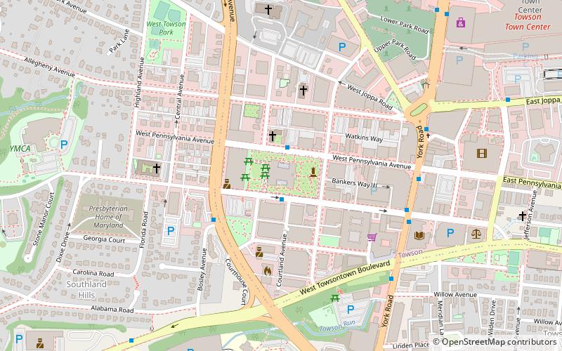 Baltimore County Circuit Courthouses location map