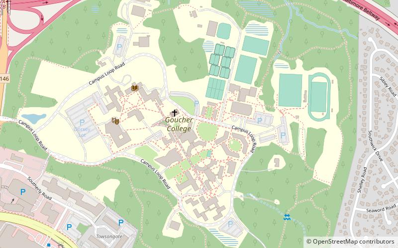 goucher college towson location map