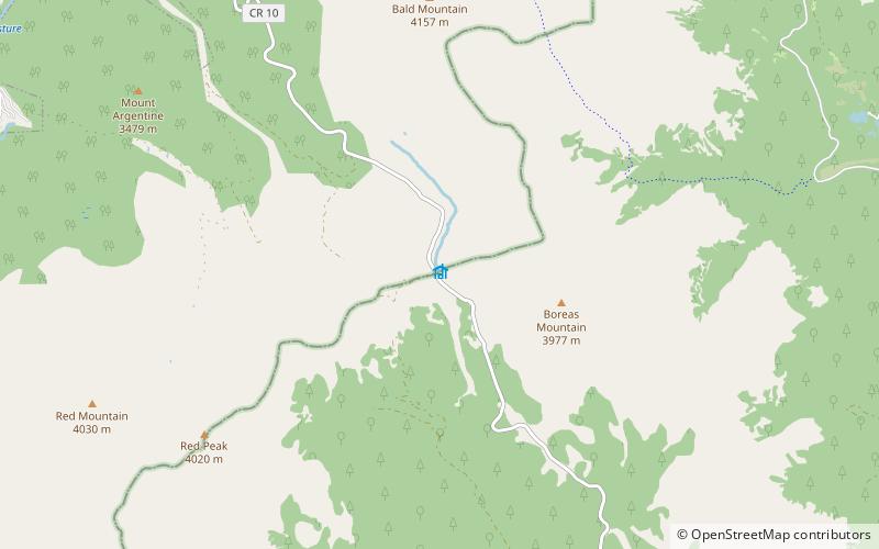 Boreas Pass location map