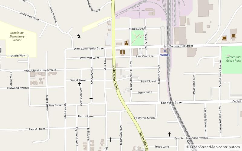 Willits location map