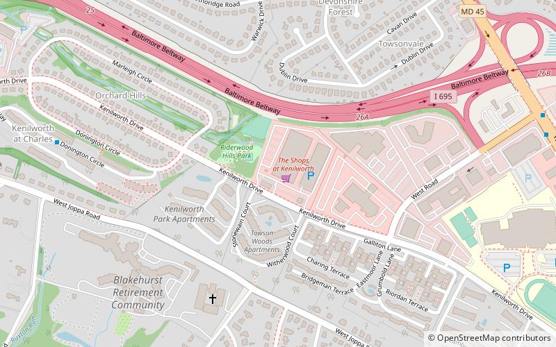 The Shops at Kenilworth location map