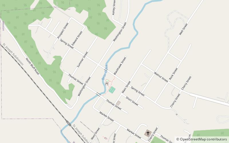 Weston Historic District location map