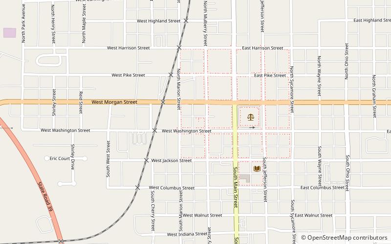 Morgan County Sheriff's House and Jail location map